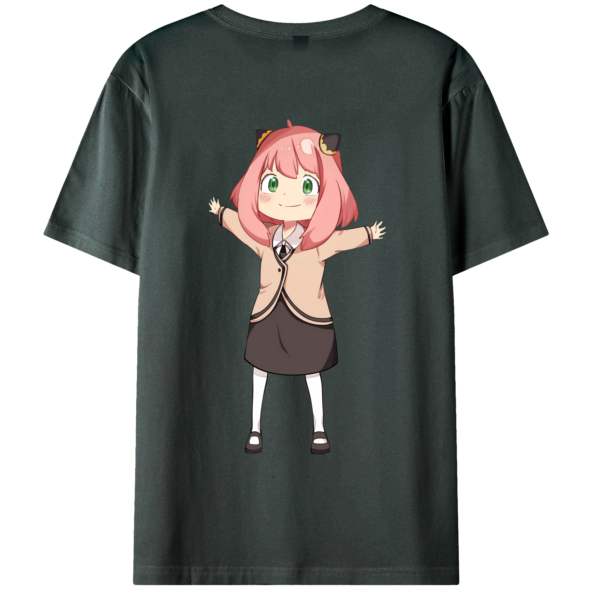 （画像用） SPY×FAMILY间谍家家酒 綿100％ メンズ半袖Tシャツ（バックプリント） 通気性
